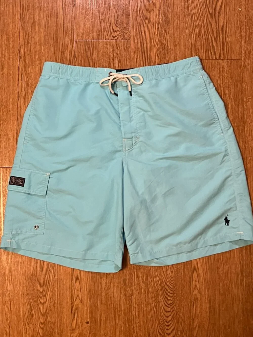 Polo Ralph Lauren Kailua Classic Fit Swim Trunks Mens XL 8.5 Inseam Blue Cargo